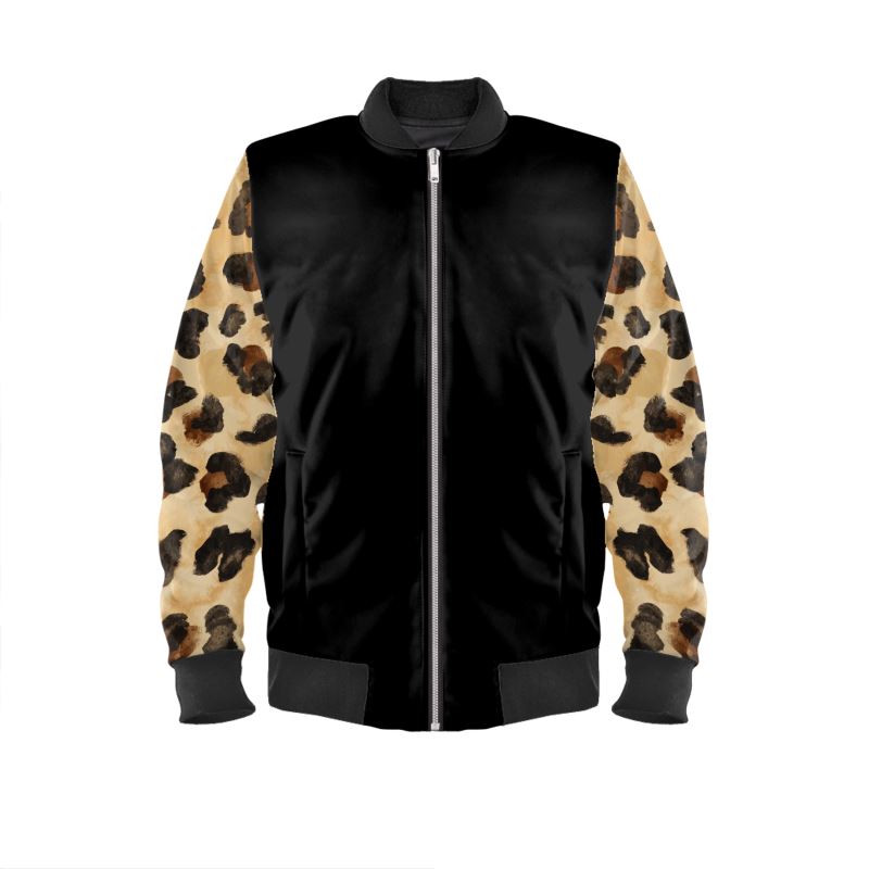 LEOPARD PRINT BOMBER (UNISEX)