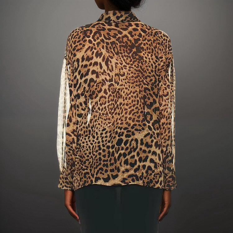 JAMILA LEOPARD PRINT BLOUSE