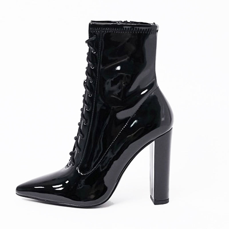 SIMONE PATENT LEATHER BOOTIE