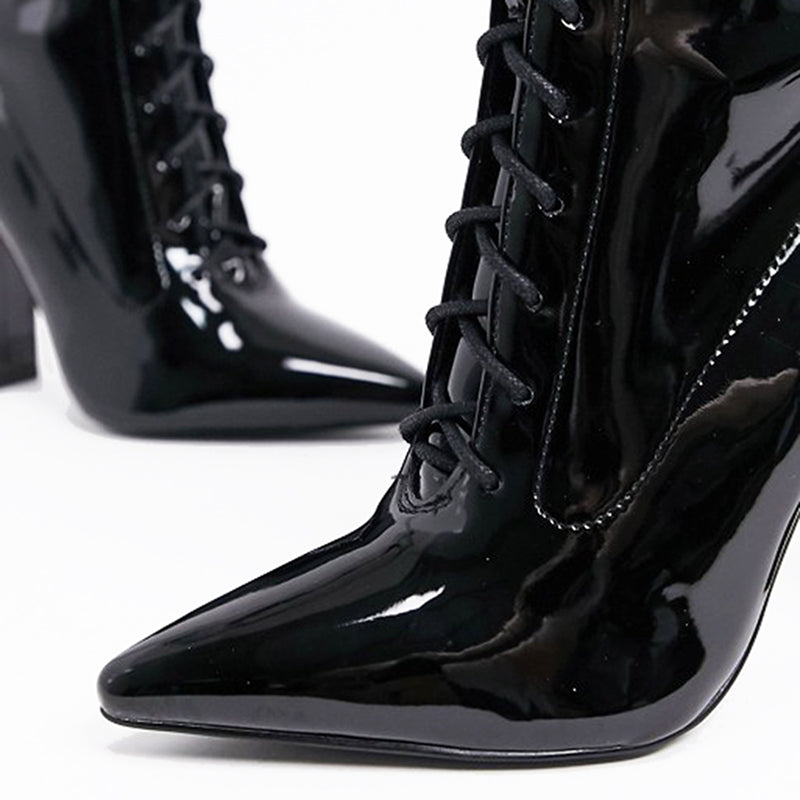 SIMONE PATENT LEATHER BOOTIE