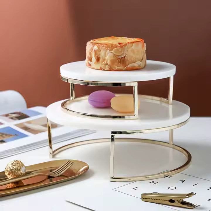 MARBELLA GOLD & MARLBE CAKE STAND