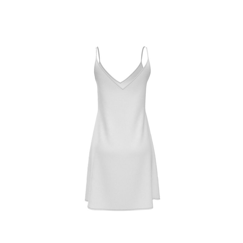 APHRODITE MINI SILK SLIP DRESS - WHITE - Michelle Divine Boutique