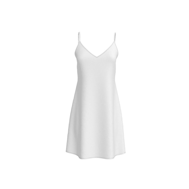 APHRODITE MINI SILK SLIP DRESS - WHITE - Michelle Divine Boutique