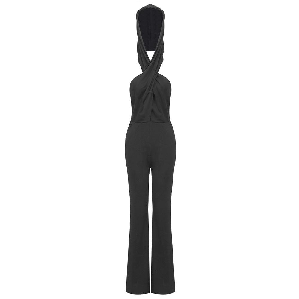 BIANCA HOODED JUMPSUIT - Michelle Divine Boutique