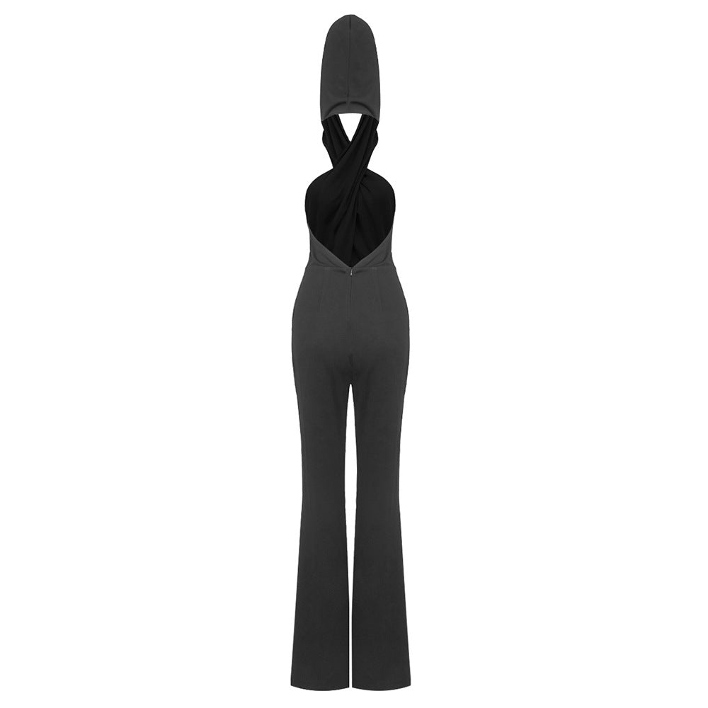 BIANCA HOODED JUMPSUIT - Michelle Divine Boutique