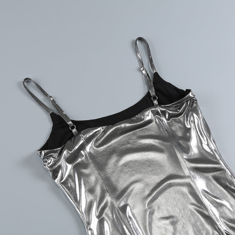 KEILY CHROME SILVER DRESS