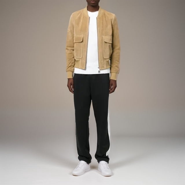 ELI SUEDE BOMBER JACKET