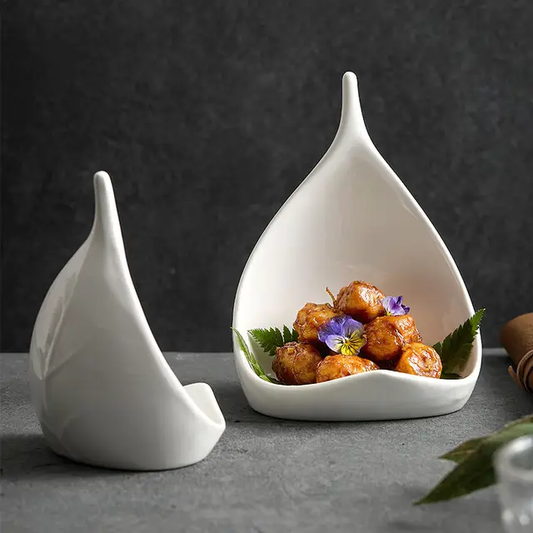 ETERNA LEAF CERAMIC SERVING DISH