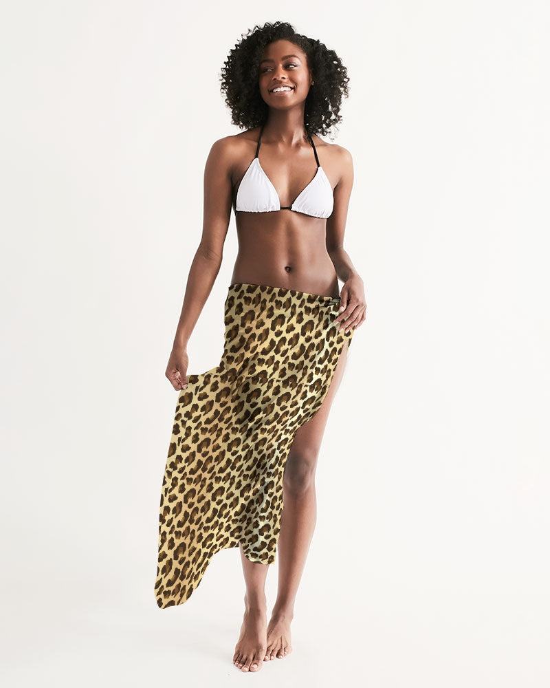 LEOPARD PRINT SILK SARONG