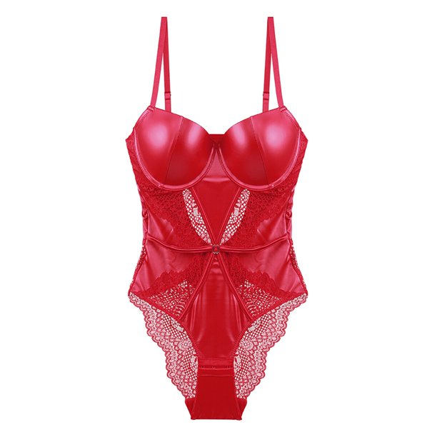 BODY EXOTICA DE PIEL VEGANA Y ENCAJE