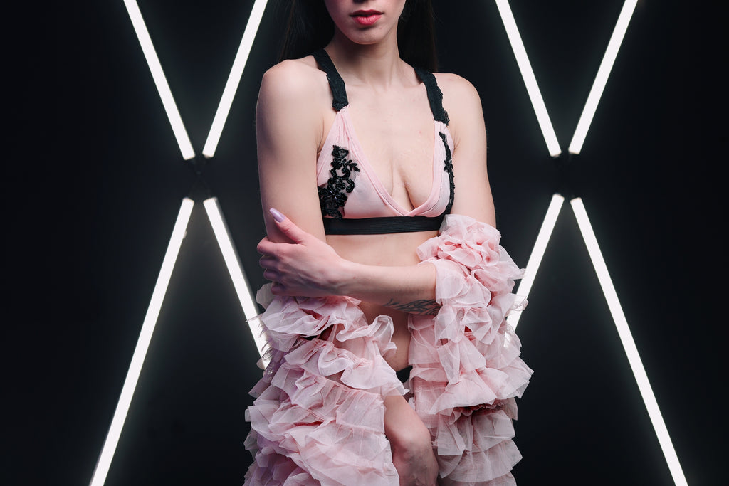 CONJUNTO PLAY-TIME CELINE (TANGA Y BRALETTE)