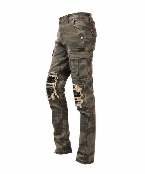 MAX DISTRESSED CAMO JEANS