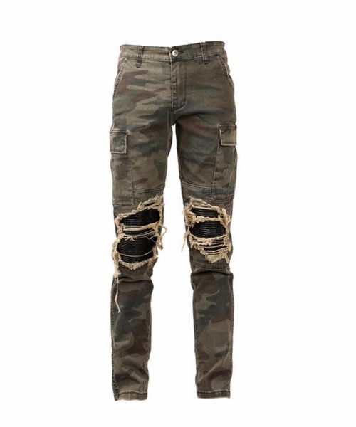 MAX DISTRESSED CAMO JEANS